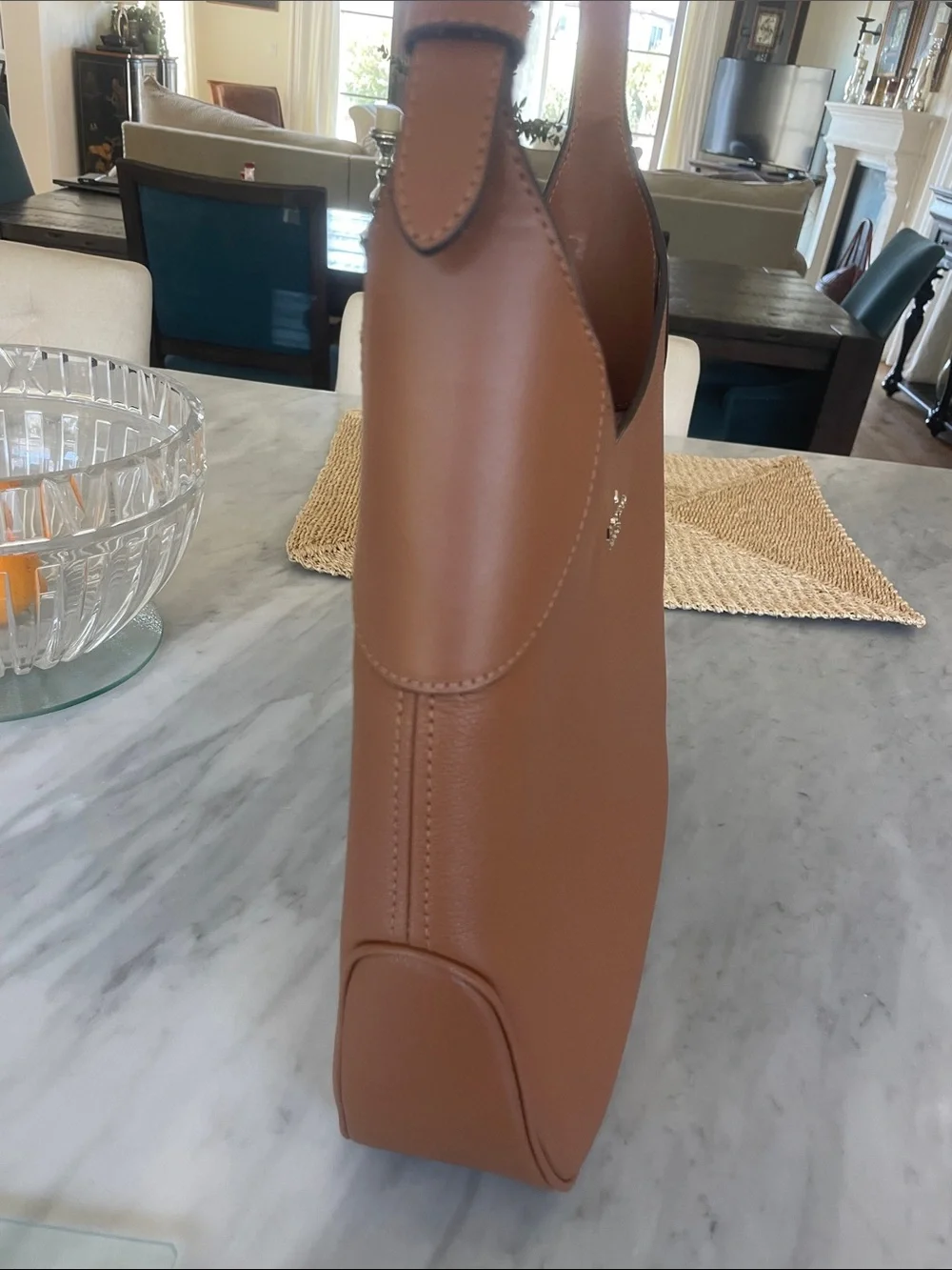 Kate Spade $354 Aster hobo shoulder bag tan warm gingerbread